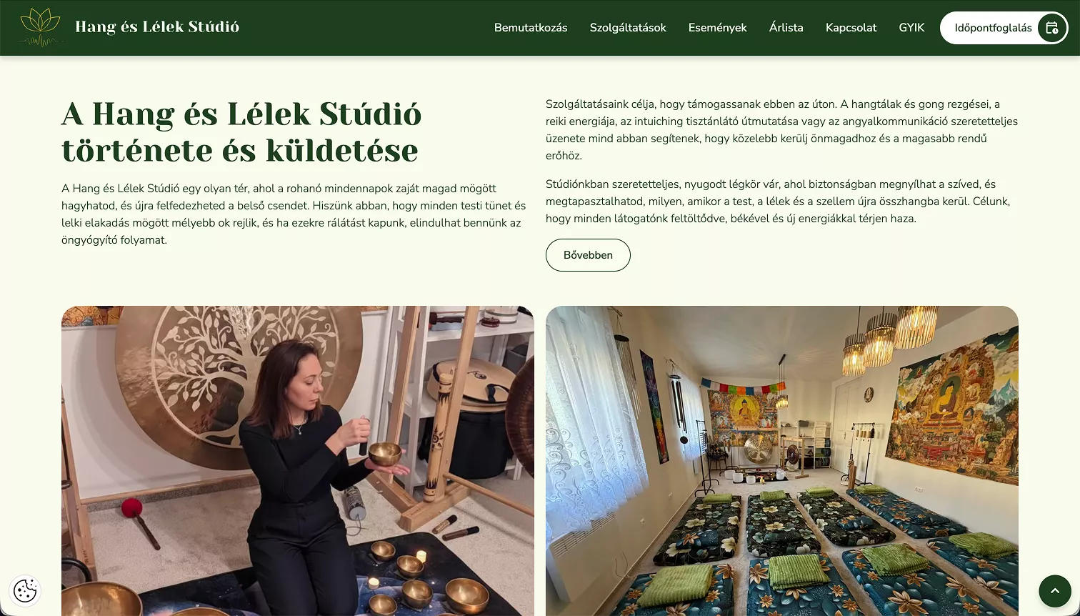 Hang és Lélek Stúdió referencia